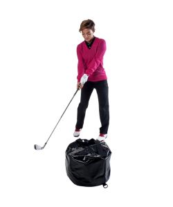 Pure2Improve Sacca Impatto da Golf per Allenamento Nera 23x8x25 cm