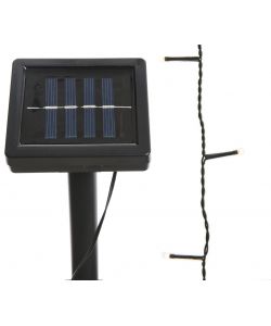 Lumineo Luci di Natale 100 LED Bianco Caldo Energia Solare - 12,9 m