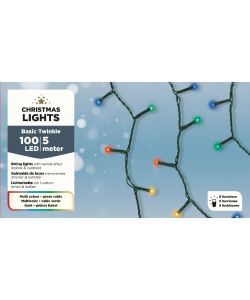 Luci per albero 100 LED multicolor