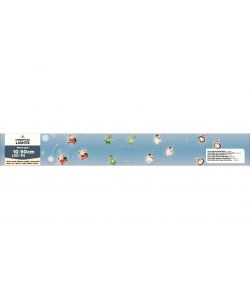 Personaggi Natale filo 10 LED batteria