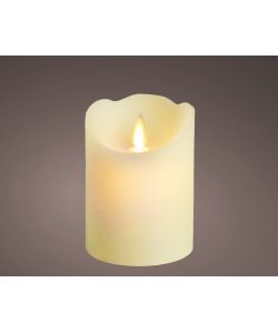 Lumineo Candela LED Beige - Eleganza e Sicurezza per Casa - 7,5x10cm