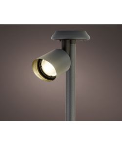 Faretto Solare in Acciaio Inox con Luce Fissa