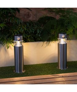 Paletto solare inox 30cm