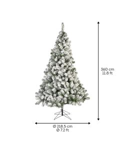 Everlands Albero di Natale Imperiale Innevato - 360 cm con 3020 Rami