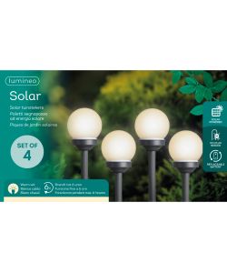 Paletto solare LED 27 cm luce calda