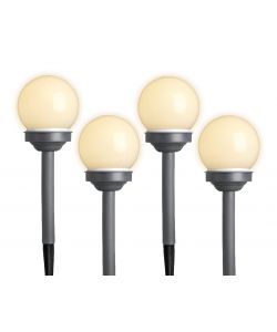 Paletto solare LED 27 cm luce calda