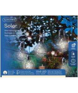 Kaemingk Catena Luminosa Solare Micro LED Nero 450 cm - Luce Calda