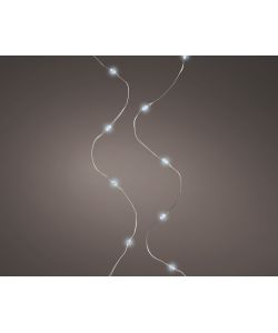 40 luci micro led a batteria luce bianco fredda - 2m
