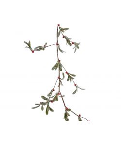 Everlands Ghirlanda Natale 180 cm con Bacche Rosse e Glitter