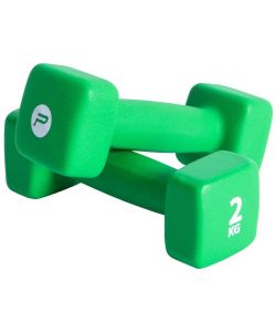 Pure2Improve Set Manubri 2x2 kg in Neoprene Verdi