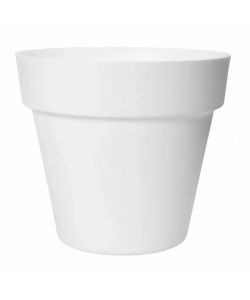 Elho Fioriera Paris 30 cm Bianco Vaso Rotondo per Interno ed Esterno