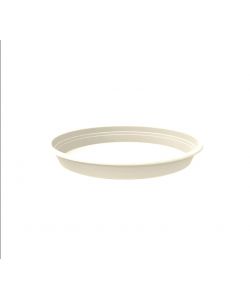 Elho Sottovaso Rotondo Bianco Diametro 25 cm per Vasi e Fioriere