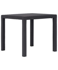 vidaXL Tavolo da Giardino in Stile Rattan - Marrone - 79x79x72 cm