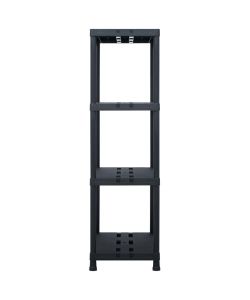 Scaffale Nero 220 kg 90x40x138 cm in Plastica