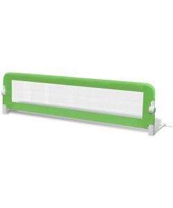 Sponde Letto per la Sicurezza dei Bambini 2 pz Verde 150x42 cm