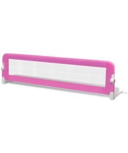 Sponde Letto per la Sicurezza dei Bambini 2 pz Rosa 150x42 cm