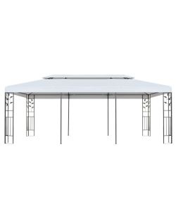 Gazebo 3x6 m Bianco