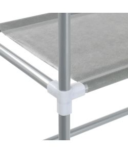 vidaXL Scaffale per Lavatrice 3 Ripiani Argento 69x28x169 cm - Spazio Aggiuntivo per Bagno e Lavanderia