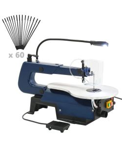 Sega Elettrica a Scorrimento con Pedale e Luce a LED 125 W