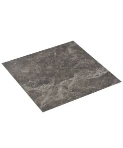 Listoni per Pavimenti Autoadesivi in PVC 5,11 mq Marmo Nero 144870