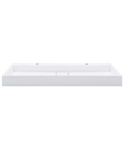 Lavandino 120x46x11 cm Blocco in Marmo/Minerale Bianco