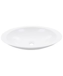 Lavandino 59,3x35,1x10,7 cm Blocco in Marmo/Minerale Bianco