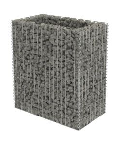 Gabbione Letto Rialzato in Acciaio Zincato 90x50x100 cm