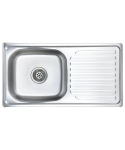 vidaXL Lavello da Cucina - Acciaio Inox - 75x40x18 cm