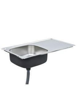 vidaXL Lavello da Cucina - Acciaio Inox - 75x40x18 cm