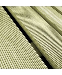 Piastrelle per Decking 12 pz 50x50 cm in Legno Verde