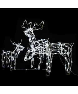 Decorazioni di Natale a Forma di Renne 3 pz 229 LED