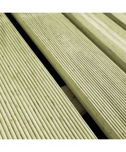 Piastrelle per Decking 18 pz 50x50 cm in Legno Verde