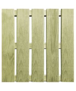 Piastrelle per Decking 24 pz 50x50 cm in Legno Verde