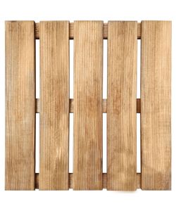 Piastrelle per Decking 24 pz 50x50 cm in Legno Marrone