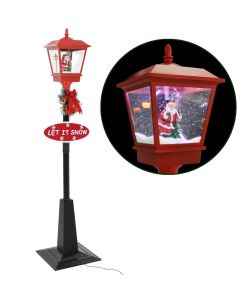 Lampione di Natale con Babbo Natale 180 cm LED
