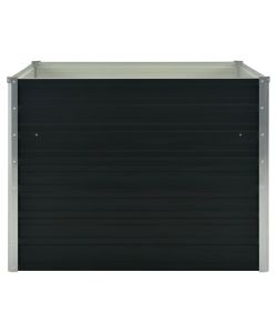 Fioriera Rialzata Antracite 100x100x77 cm in Acciaio Zincato