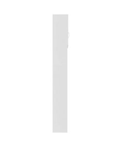 vidaXL Mobile per Lavatrice Bianco 64x25,5x190 cm in Multistrato - Armadietto per Bagno con 2 Ante e Scomparti - Spazio Aggiuntivo per Utensili e Prodotti per la Pulizia