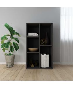 Libreria/Credenza Nera 50x25x80 cm in Truciolato