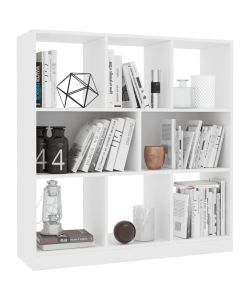 Libreria Bianca 97,5x29,5x100 cm in Legno Multistrato