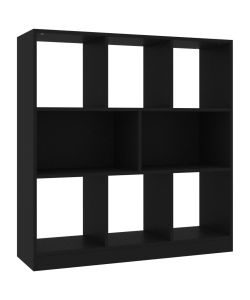 Libreria Nera 97,5x29,5x100 cm in Truciolato