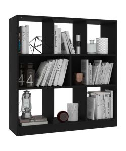 Libreria Nera 97,5x29,5x100 cm in Truciolato