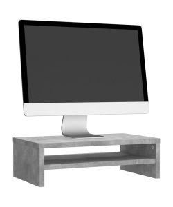 Supporto per Schermo Grigio Cemento 42x24x13 cm in Truciolato
