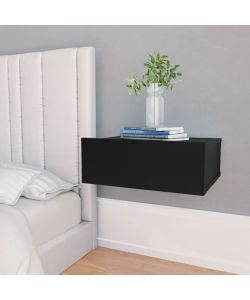 vidaXL Comodini Pensili Neri 2 pz 40x30x15 cm in Truciolato - Design Elegante