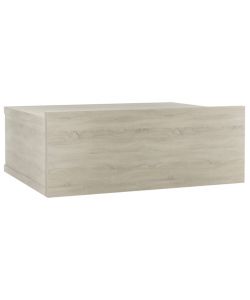 vidaXL Comodino Pensile Rovere Sonoma 40x30x15 cm - Design Elegante - Truciolato - Colore Marrone