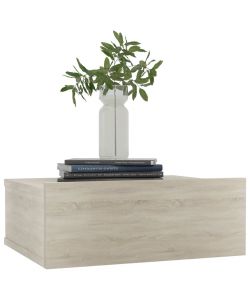vidaXL Comodino Pensile Rovere Sonoma 40x30x15 cm - Design Elegante - Truciolato - Colore Marrone