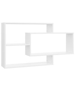 Mensole a Muro Bianche 104x20x58,5 cm in Legno Multistrato