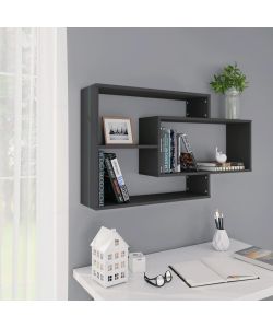 Mensole a Muro Grigie 104x20x58,5 cm in Truciolato