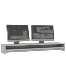 Supporto per Schermo Grigio Cemento 100x24x13 cm in Truciolato
