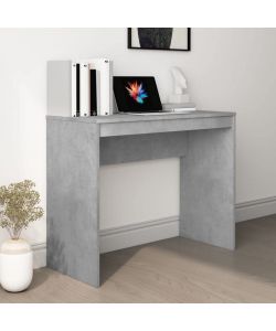 vidaXL Scrivania Elegante Grigio Cemento 90x40 cm - Moderna e Pratica