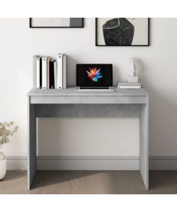 vidaXL Scrivania Elegante Grigio Cemento 90x40 cm - Moderna e Pratica